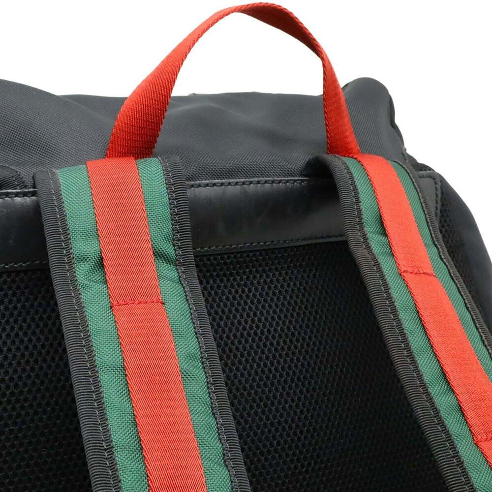 GUCCI Black Leather Backpack - Picture 5 of 9